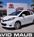 toyota yaris 2012 white gasoline 4 cylinders front wheel drive automatic 32771