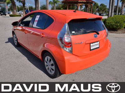 toyota prius 2012 orange hatchback c hybrid 4 cylinders front wheel drive automatic 32771