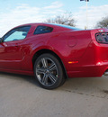 ford mustang 2013 red coupe premium gasoline 6 cylinders rear wheel drive automatic 77505