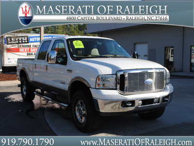 ford f 250 super duty 2007 white lariat diesel 8 cylinders 4 wheel drive automatic 27616
