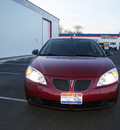 pontiac g6 2009 performance red sedan gasoline 4 cylinders front wheel drive automatic 80911