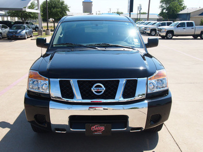 nissan titan 2012 black sv gasoline 8 cylinders 2 wheel drive automatic 76049