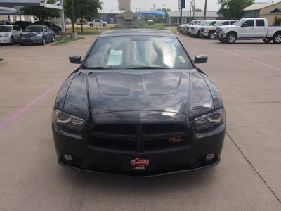 dodge charger 2011 black sedan r t gasoline 8 cylinders rear wheel drive automatic 76049