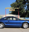 ford mustang 1996 blue coupe gasoline v6 rear wheel drive automatic 77379