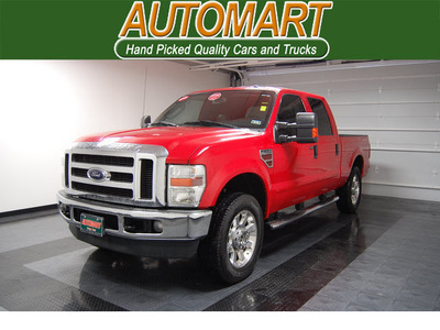 ford f 250 super duty 2009 flame red clearcoat lariat diesel 8 cylinders 4 wheel drive automatic with overdrive 77630