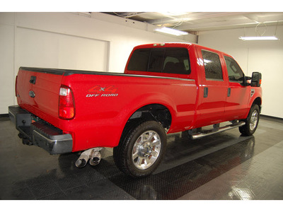 ford f 250 super duty 2009 flame red clearcoat lariat diesel 8 cylinders 4 wheel drive automatic with overdrive 77630