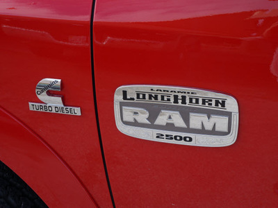 ram 2500 2012 red laramie longhorn diesel 6 cylinders 4 wheel drive automatic 76087