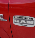 ram 2500 2012 red laramie longhorn diesel 6 cylinders 4 wheel drive automatic 76087