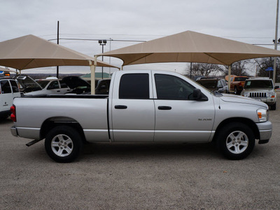 dodge ram 1500 2008 silver pickup truck lone star gasoline 8 cylinders rear wheel drive automatic 76087