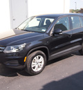 volkswagen tiguan 2012 black suv gasoline 4 cylinders front wheel drive tiptronic 77802