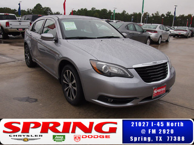 chrysler 200 2013 silver sedan touring gasoline 4 cylinders front wheel drive automatic 77388