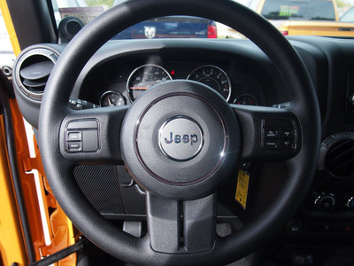 jeep wrangler 2013 orange suv sport gasoline 6 cylinders 4 wheel drive 6 speed manual 75093