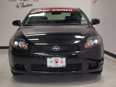 scion tc 2010 black coupe gasoline 4 cylinders front wheel drive 5 speed manual 75150