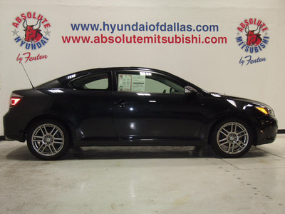 scion tc 2010 black coupe gasoline 4 cylinders front wheel drive 5 speed manual 75150