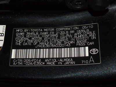 scion tc 2010 black coupe gasoline 4 cylinders front wheel drive 5 speed manual 75150