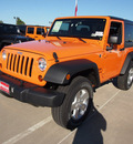 jeep wrangler 2013 orange suv sport gasoline 6 cylinders 4 wheel drive automatic 77388