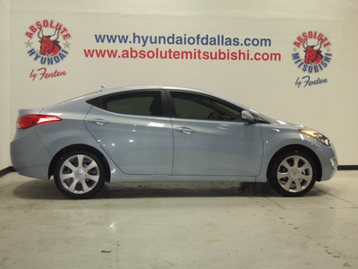 hyundai elantra 2013 blue sedan limited gasoline 4 cylinders front wheel drive automatic 75150