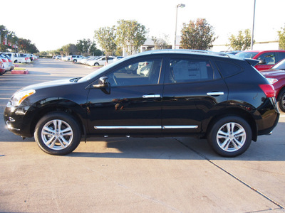 nissan rogue 2013 black sv gasoline 4 cylinders front wheel drive automatic with overdrive 77477