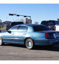 lincoln town car 2001 blue sedan signature gasoline 8 cylinders rear wheel drive automatic 79065