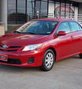 toyota corolla 2011 red sedan le gasoline 4 cylinders front wheel drive automatic 77074