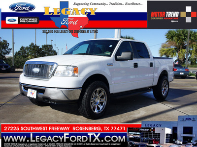 ford f 150 2007 white 4x4 flex fuel 8 cylinders 4 wheel drive automatic 77471