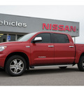toyota tundra 2011 red limited gasoline 8 cylinders 2 wheel drive tiptronic 76502