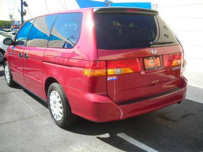 honda odyssey 2002 red van lx gasoline 6 cylinders front wheel drive automatic 79936