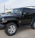 jeep wrangler 2012 black suv sahara gasoline 6 cylinders 4 wheel drive automatic 76011