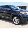 ford explorer 2013 black suv xlt flex fuel 6 cylinders 2 wheel drive automatic 77074