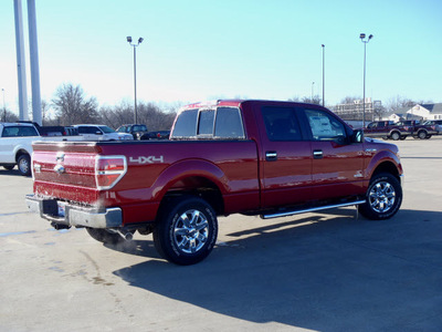 ford f 150 2013 red xlt gasoline 6 cylinders 4 wheel drive automatic 62708