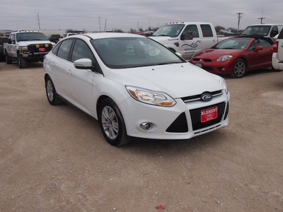 ford focus 2012 white sedan sel flex fuel 4 cylinders front wheel drive automatic 76234