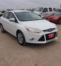 ford focus 2012 white sedan sel flex fuel 4 cylinders front wheel drive automatic 76234