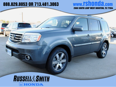 honda pilot 2013 dk  gray suv touring gasoline 6 cylinders front wheel drive 5 speed automatic 77025