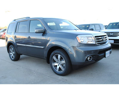 honda pilot 2013 dk  gray suv touring gasoline 6 cylinders front wheel drive 5 speed automatic 77025