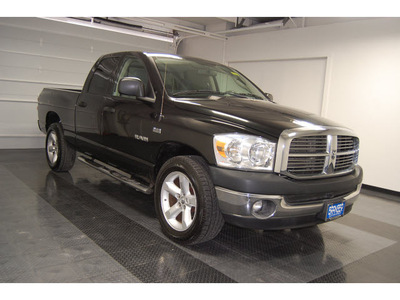 dodge ram 1500 2008 black pickup truck slt gasoline 8 cylinders rear wheel drive automatic with overdrive 77630