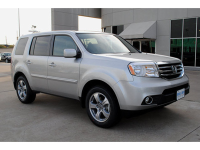 honda pilot 2013 silver suv ex l gasoline 6 cylinders front wheel drive 5 speed automatic 77025