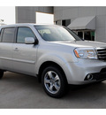 honda pilot 2013 silver suv ex l gasoline 6 cylinders front wheel drive 5 speed automatic 77025