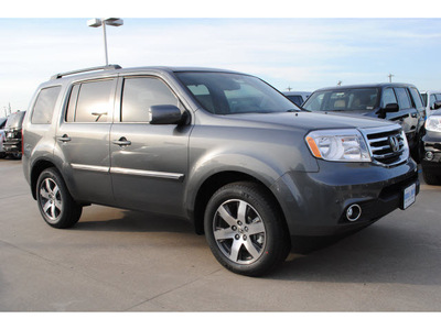 honda pilot 2013 dk  gray suv touring gasoline 6 cylinders front wheel drive 5 speed automatic 77025