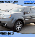 honda pilot 2013 dk  gray suv touring gasoline 6 cylinders front wheel drive 5 speed automatic 77025