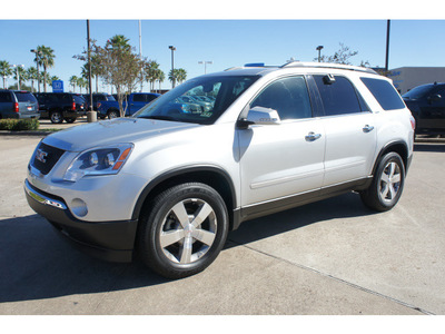 gmc acadia 2012 silver suv slt 1 gasoline 6 cylinders front wheel drive automatic 77566