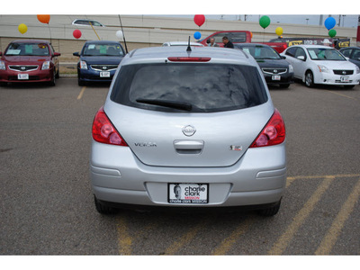 nissan versa 2011 silver hatchback gasoline 4 cylinders front wheel drive automatic 78552