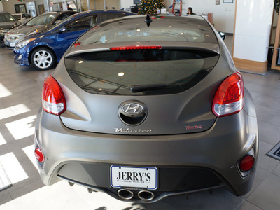 hyundai veloster turbo 2013 gray coupe gasoline 4 cylinders front wheel drive automatic 76087