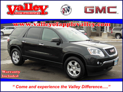 gmc acadia 2011 black suv sle gasoline 6 cylinders all whee drive automatic 55124