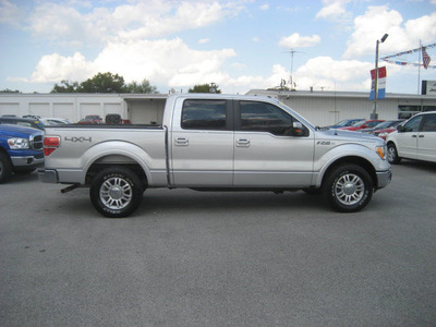 ford f 150 2010 silver lariat 8 cylinders automatic 62863