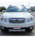 subaru outback 2012 white wagon 2 5i premium gasoline 4 cylinders all whee drive automatic with overdrive 77099