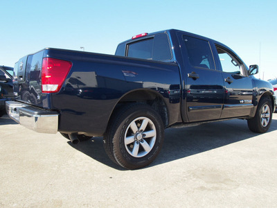 nissan titan 2012 dk  blue c c sv gasoline 8 cylinders 2 wheel drive automatic 77505