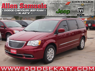 chrysler town and country 2013 red van touring flex fuel 6 cylinders front wheel drive shiftable automatic 77450