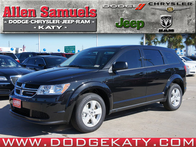 dodge journey 2013 black suv american value pkg gasoline 4 cylinders front wheel drive shiftable automatic 77450