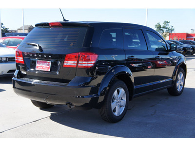 dodge journey 2013 black suv american value pkg gasoline 4 cylinders front wheel drive shiftable automatic 77450