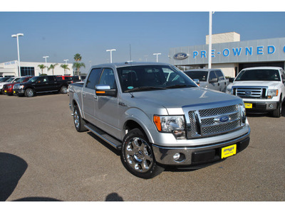 ford f 150 2011 silver lariat flex fuel 8 cylinders 2 wheel drive automatic 78572